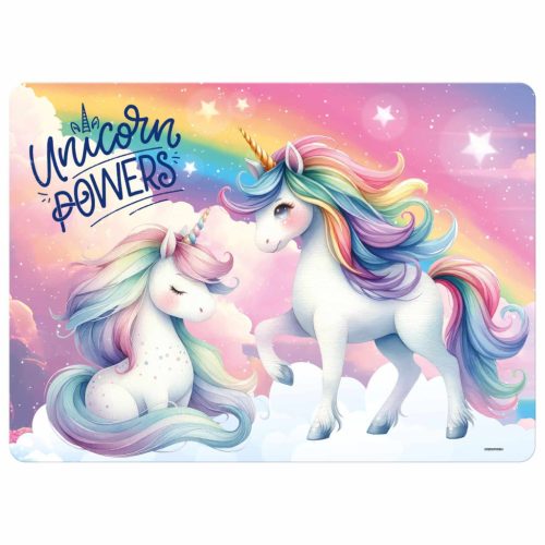 Unikornis asztali alátét, 30x40cm, JR16, Unicorn Powers