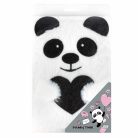 Pandamacis napló kulccsal, plüss, 15x22cm, Kidea
