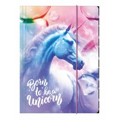 Unikornis gumis mappa, A/4, Born to be a Unicorn, JR15