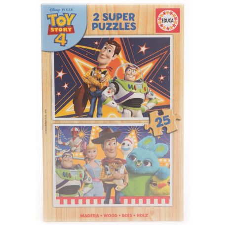 Educa 2 x 25 db-os fa puzzle - Toy Story IV.