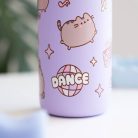 Pusheen cicás kulacs, fém, 500ml, Moments, lila