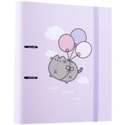 Pusheen cicás gyűrűskönyv A/4, 2 gyűrűs, Moments, lila
