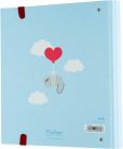 Pusheen cicás gyűrűskönyv A/4, 4 gyűrűs, Purrfect Love Collection