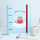 Pusheen cicás gyűrűskönyv A/4, 4 gyűrűs, Purrfect Love Collection