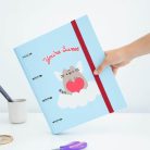 Pusheen cicás gyűrűskönyv A/4, 4 gyűrűs, Purrfect Love Collection