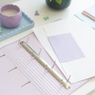 Pusheen cicás gyűrűskönyv A/4, 4 gyűrűs, Moments, lila