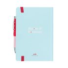 Pusheen cicás napló gumis pánttal, A/5, 96 lapos, világító tollal, Love notes