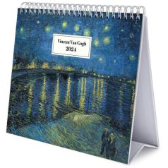 Van Gogh asztali naptár, 20x17cm, 2024