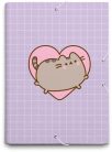 Pusheen cicás füzetbox A/4, Moments, lila