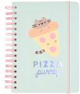 Pusheen cicás bullet journal, napló, A/5, 90 lapos, Foodie Collection