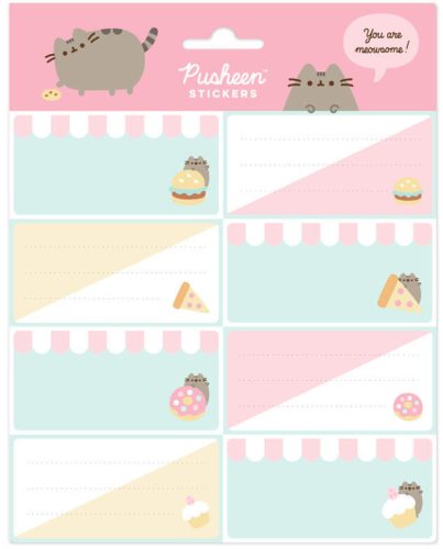 Pusheen cicás füzetcímke 16 db-os, Foodie Collection