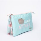Pusheen cicás tolltartó, neszeszer, beledobálós, 3 rekeszes, 21x12x2cm, Foodie Collection