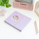 Pusheen cicás jegyzettömb készletjelölőcímkékkel, heti tervezővel, Moments, lila