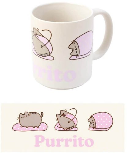 Pusheen cicás bögre, kerámia, 350ml, Purrito