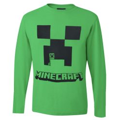   Minecraft Creeper gyerek hosszú ujjú póló, felső 6 - 12 év / 116 - 152 cm