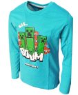 Minecraft Creeper gyerek hosszú ujjú póló, felső 6 - 12 év / 116 - 152 cm