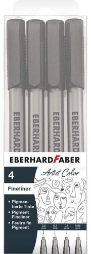 Tűfilc készlet 4 db-os (0,05; 0,1; 0,3; 0,5mm), Eberhard Faber Artist Color