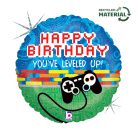 Happy Birthday Controller Holo fólia lufi 46 cm