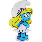 Hupikék törpikék Smurfette fólia lufi 81 cm