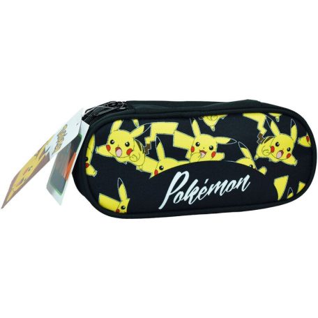 Pokémon Pika-Pika 2 rekeszes tolltartó 26 cm