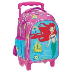   Disney Hercegnők Ariel Dreams gurulós ovis hátizsák, táska 30 cm