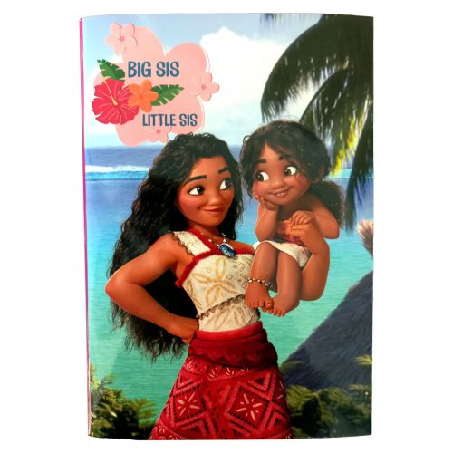 Disney Vaiana Big Sis B/5 vonalas füzet 40 lapos