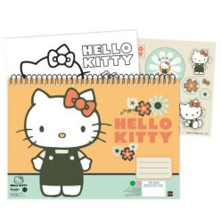   Hello Kitty Stay Sunny A/4 spirál vázlatfüzet 40 lapos matricával