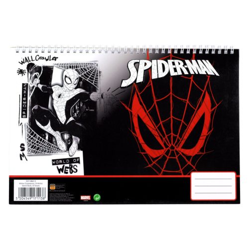 Pókember World of Webs A/4 spirál vázlatfüzet, 30 lapos