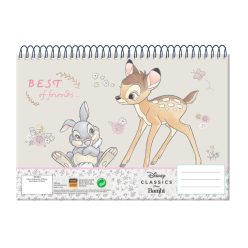 Disney Bambi Friends A/4 spirál vázlatfüzet, 30 lapos