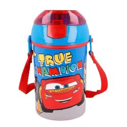   Disney Verdák True Champion műanyag szívószálas kulacs akasztóval 450 ml