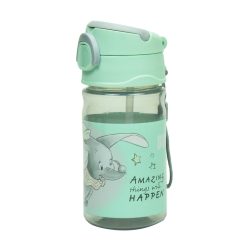   Disney Dumbó Amazing műanyag szívószálas kulacs akasztóval 350 ml