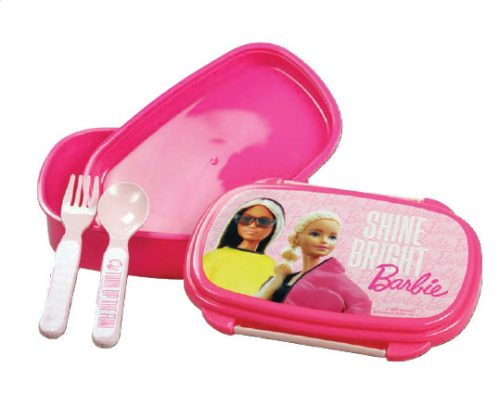 Barbie Shine Bright szendvicsdoboz + evőeszköz szett