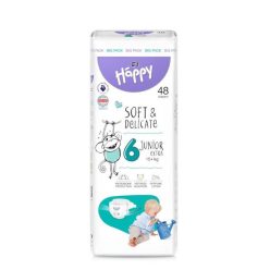   Bella Happy pelenka Soft & Delicate (6-os) 16 - 30 kg (48 db/cs)