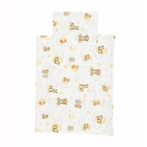 BabyBruin Gyermek ágyneműhuzat Pamut garnitúra, erdei kisállatok 100 * 135 cm (2 db/sz)