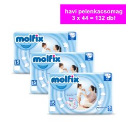   Molfix Havi pelenkacsomag Jumbo (5-ös) 11 - 18 kg (132 db/cs)