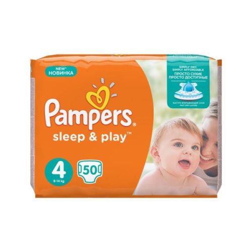 Pampers Sleep&Play pelenka (4-es) 8 - 14 kg (50 db/cs)