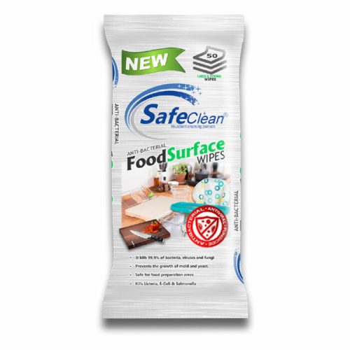 Safe Clean Tisztítókendő Food&Surface Antibakteriális (50 db/cs)