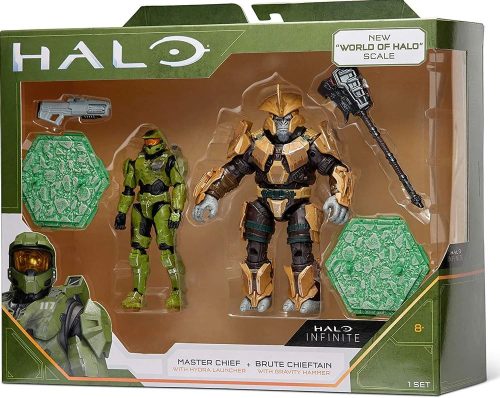 Halo Infinite akció figura csomag 10 cm - Master Chief vs. Brute Chieftain