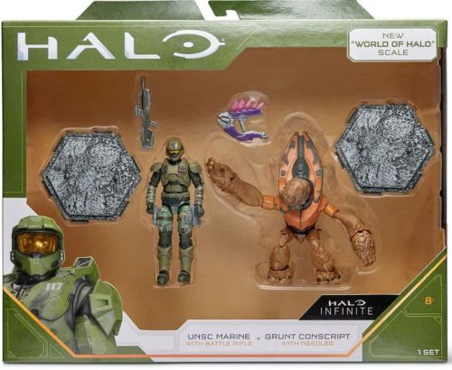 Halo Infinite akció figura csomag 10 cm - UNSC Marine B vs. Grunt Conscript