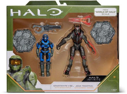 Halo Infinite akció figura csomag 10 cm - Spartan MK V vs. Jega 'Rdomnai