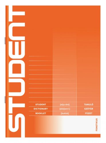 Student tűzött füzet A/5, 32 lap fonetikus szótár