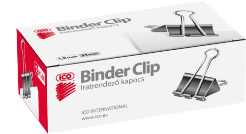 Bindercsipesz, 32 mm, ICO ED12, 12db/doboz