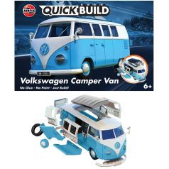 Airfix - QUICKBUILD VW Camper Van blue (J6024)