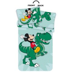  Disney Mickey Dino gyerek ágyneműhuzat 100×135cm, 40×60 cm