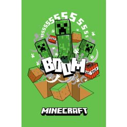Minecraft Boom Creeper szuper puha polár takaró 100x150cm