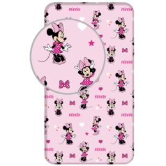 Disney Minnie Pretty in Pink gumis lepedő 90x200 cm