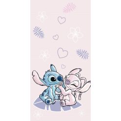   Disney Lilo és Stitch, A csillagkutya Pink fürdőlepedő, strand törölköző 70x140cm