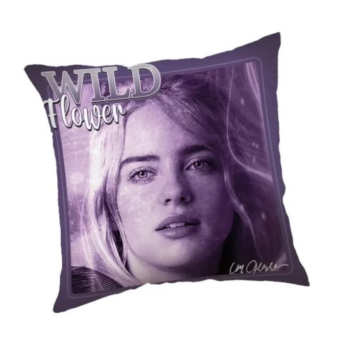 Billie Eilish Wild Flower párna, díszpárna 40x40 cm