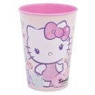 Hello Kitty pohár, műanyag, 260 ml, rózsaszín