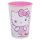 Hello Kitty pohár, műanyag, 260 ml, rózsaszín